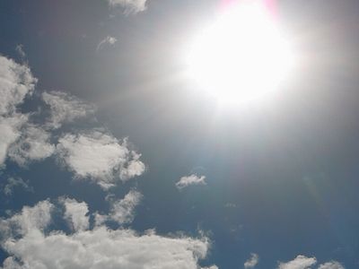日光浴には最適な太陽の日差し